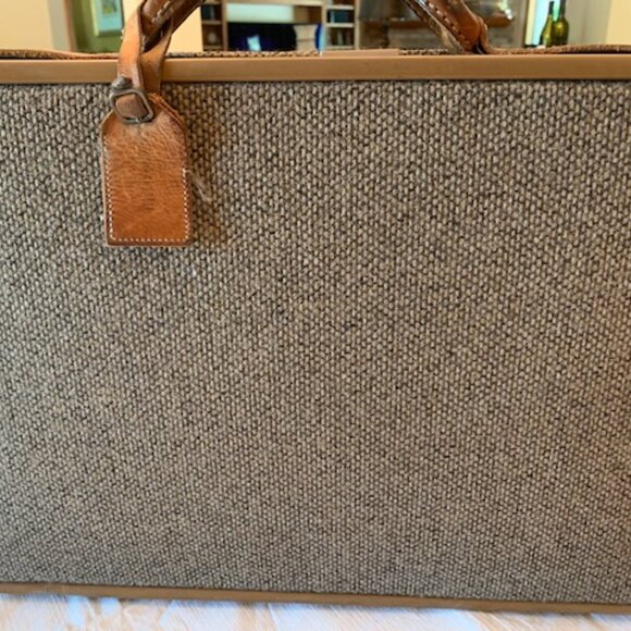 Hartmann Vintage Tweed and Leather Briefcase - Picture 2 of 13